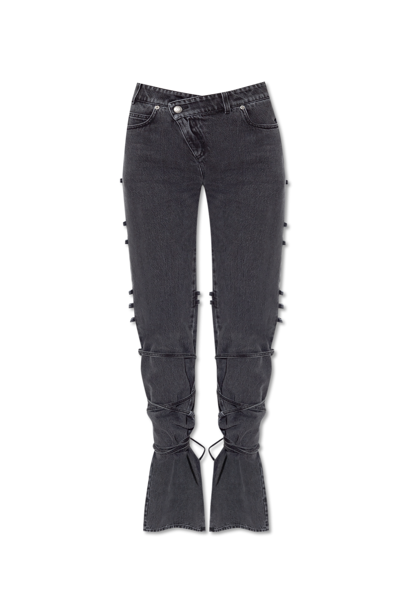デニム・ジーパン alexander mcqueen JEANS (804375QMACX 1307) Alexander McQueen Jeans with laces | Women's Clothing | Vitkac